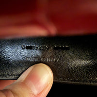 SAINT LAURENT - Sac bandoulière Kate Tassel cuir embossé crocodile bordeaux - Handbag