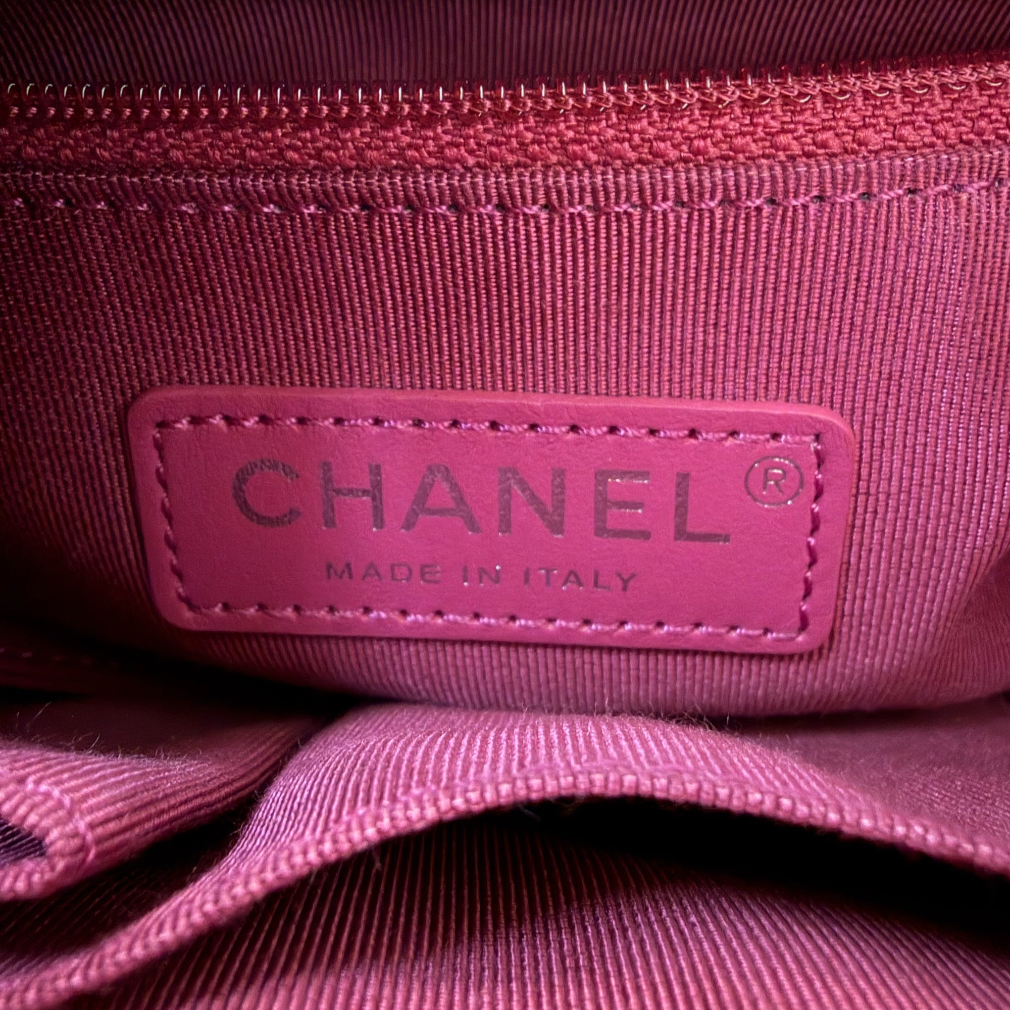 CHANEL - Sac à main Gabrielle Small cuir fuchsia - Handbag