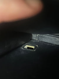 CHANEL - Vanity CC Logo handbag in black leather - Handbag 