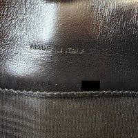 SAINT LAURENT - Sac bandoulière Enveloppe cuir embossé croco all black noir - Handbag