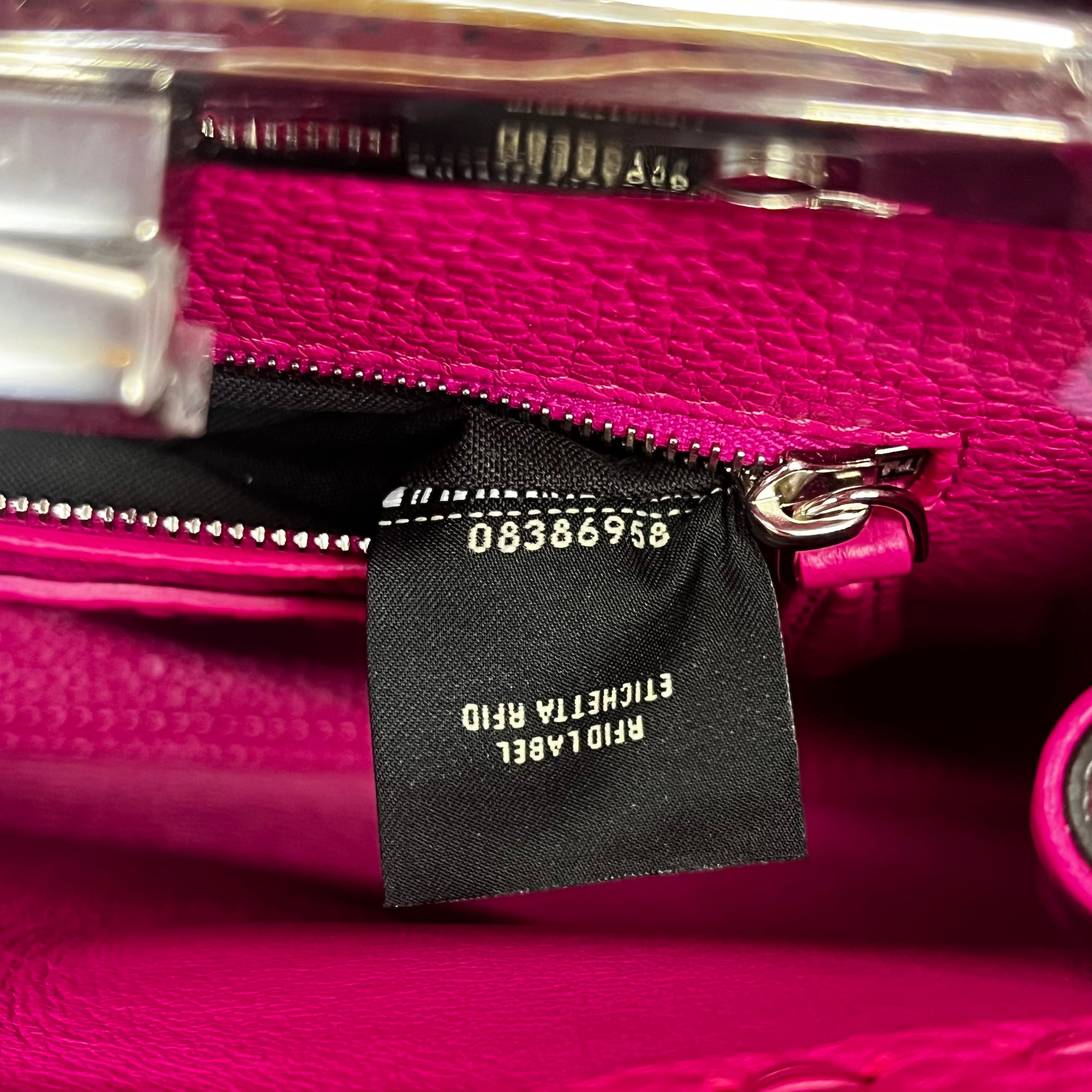 FENDI - Sac bandoulière Peekaboo IseeU Selleria cuir rose - Hand bag