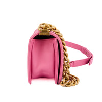 CHANEL - Boy Small pink leather shoulder bag - Hand Shoulder Bag