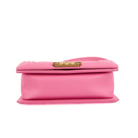 CHANEL - Boy Small pink leather shoulder bag - Hand Shoulder Bag