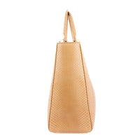 DIOR - Sac bandoulière Lady Dior Large cuir python beige - Handbag