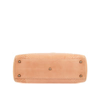 DIOR - Sac bandoulière Lady Dior Large cuir python beige - Handbag