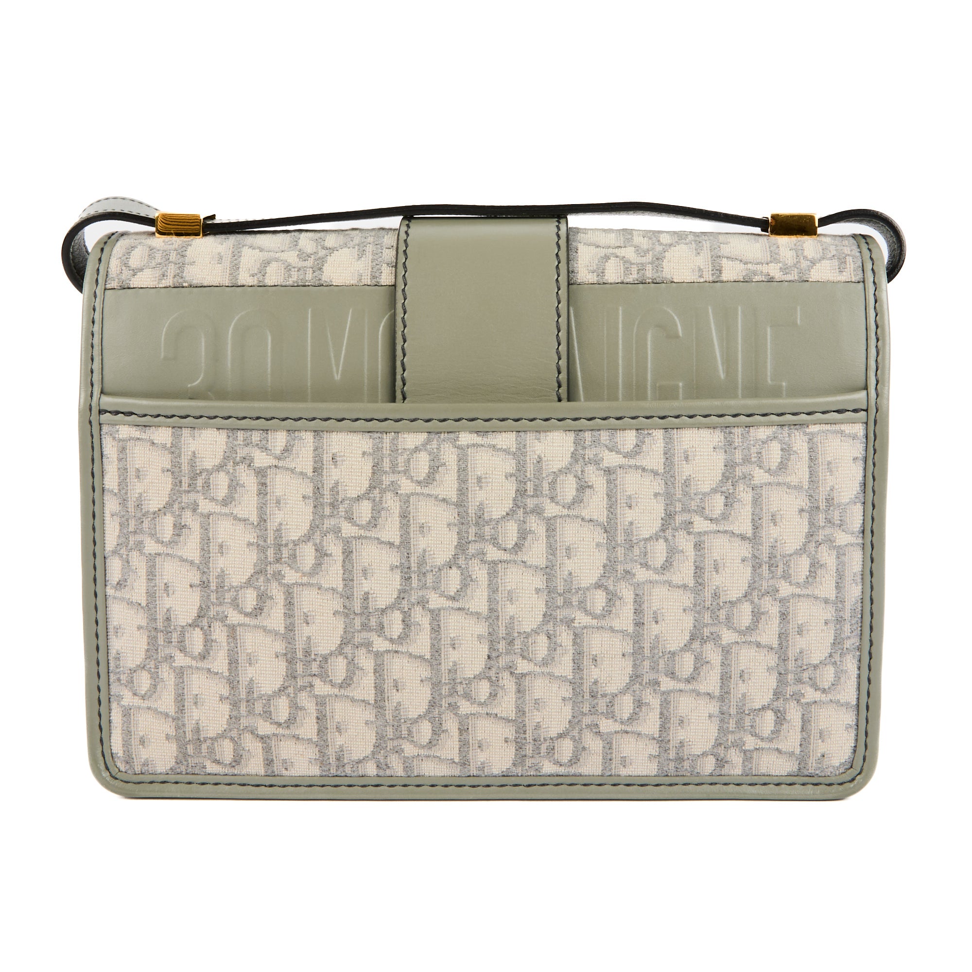 DIOR - Sac bandoulière Montaigne 30 toile monogramme oblique gris - Handbag