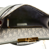 DIOR - Sac bandoulière Montaigne 30 toile monogramme oblique gris - Handbag