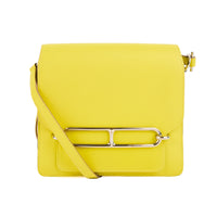 HERMES - Sac bandoulière Roulis 18 cuir veau Evercolor Lime - Shoulder Handbag