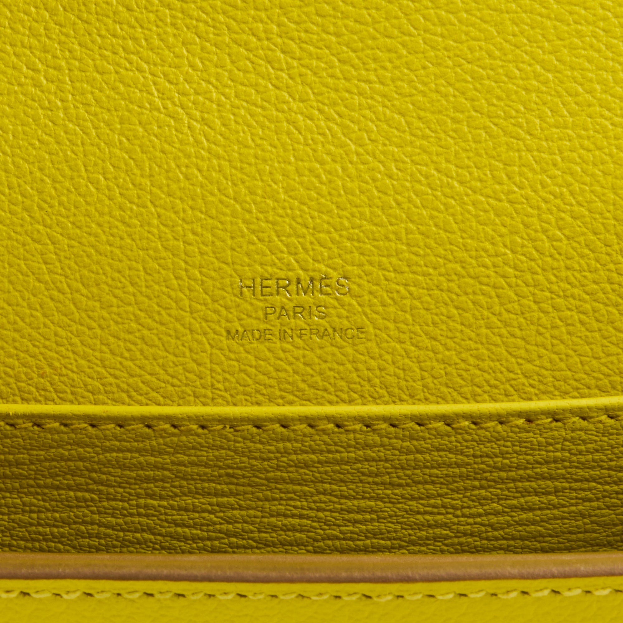 HERMES - Sac bandoulière Roulis 18 cuir veau Evercolor Lime - Shoulder Handbag