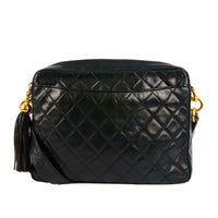 CHANEL – Sac bandoulière Caméra vintage cuir bleu marine - Handbag