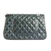 CHANEL - Sac bandoulière Timeless Medium 11.12 cuir caviar argenté - Handbag