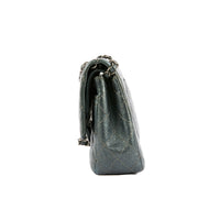 CHANEL - Sac bandoulière Timeless Medium 11.12 cuir caviar argenté - Handbag