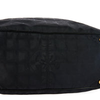 CHANEL - Sac à main Tote Travel Line toile noir - Tote Handbag