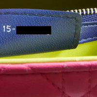 DIOR - Sac à main Lady Large Multicolore rose jaune bleu - Handbag