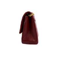 CHANEL - 2.55 Jumbo chevron leather red handbag - Shoulder Handbag