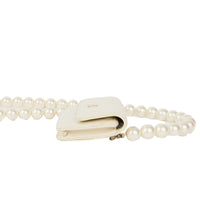 CHANEL - Sac bandoulière Wallet on Chain Maxi Pearls cuir blanc - Shoulder Handbag