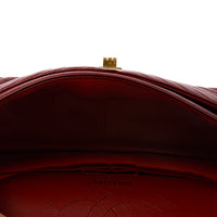 CHANEL - 2.55 Jumbo chevron leather red handbag - Shoulder Handbag
