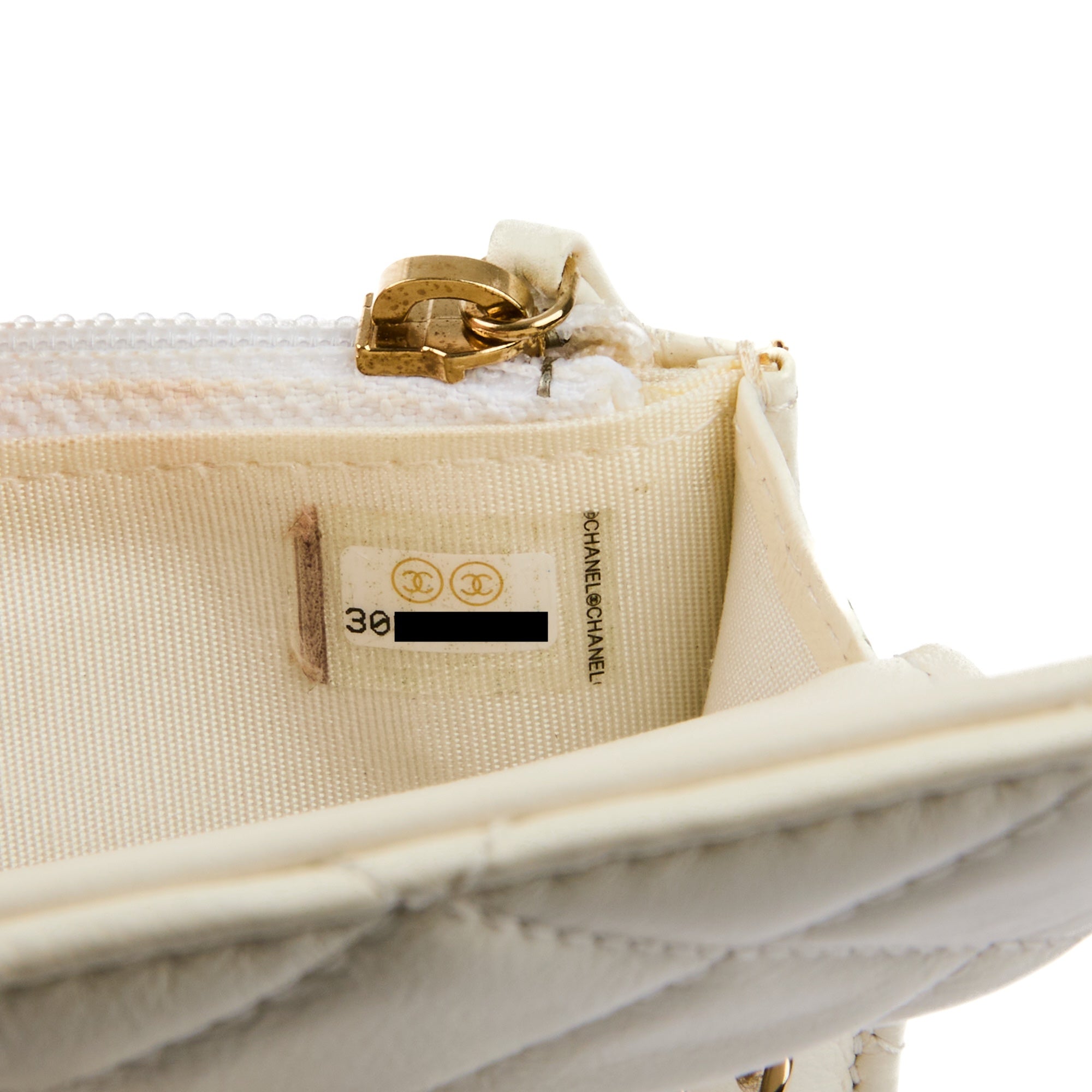 CHANEL - Sac bandoulière Wallet on Chain Maxi Pearls cuir blanc - Shoulder Handbag