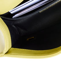 CHANEL - Sac bandoulière Mini Boy fourrure lapin cuir vert - Handbag