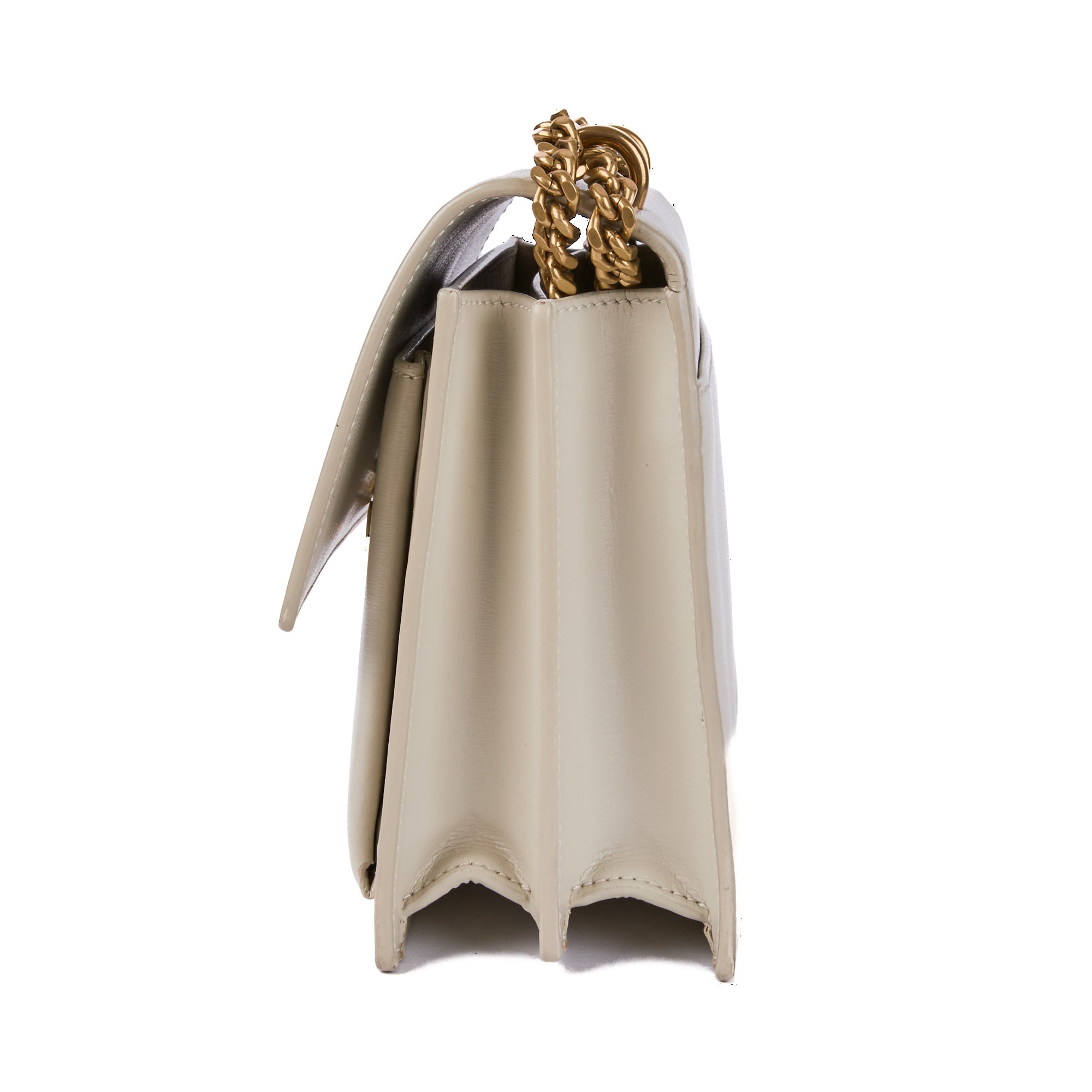 SAINT LAURENT - Sac bandoulière Sunset cuir écru - Handbag