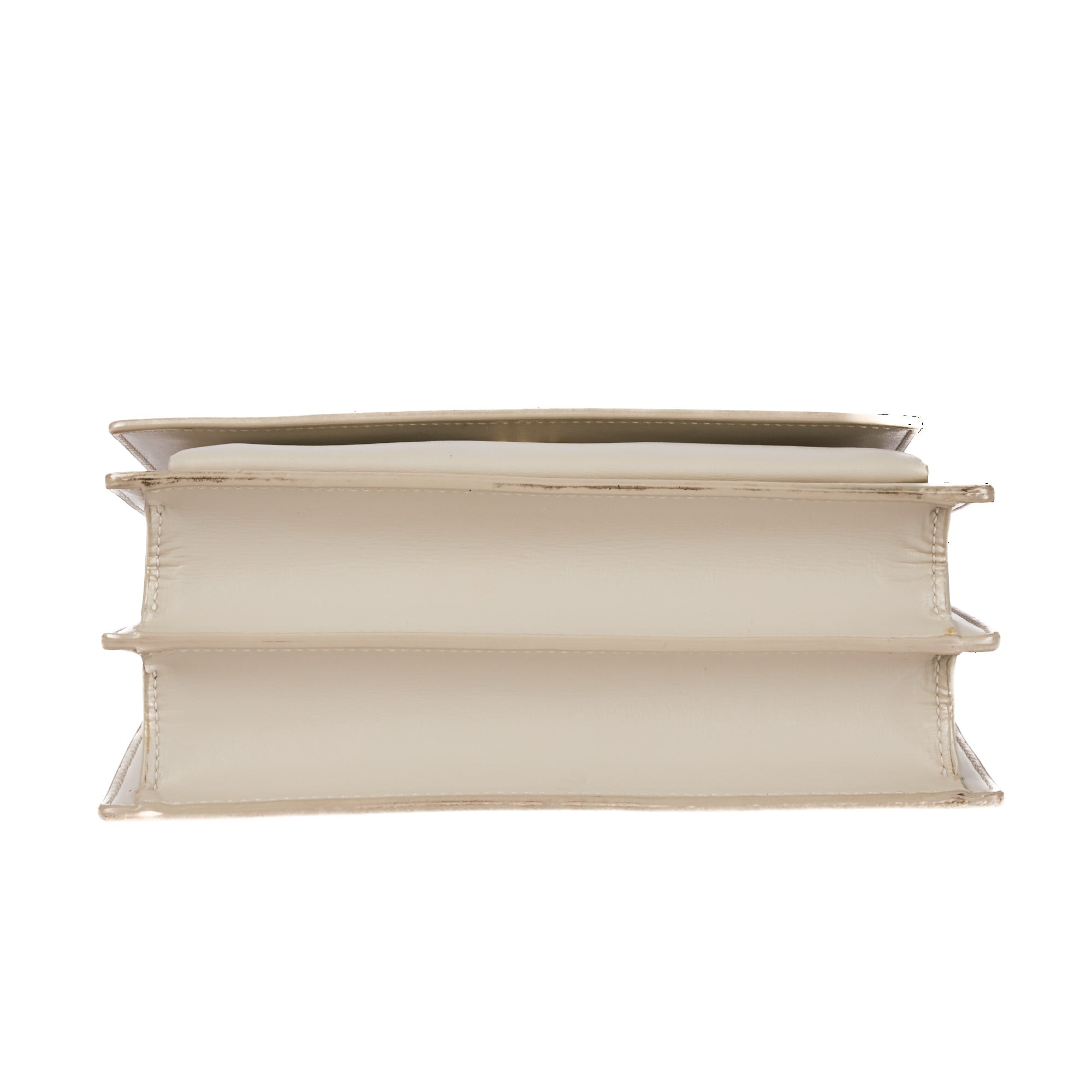 SAINT LAURENT - Sac bandoulière Sunset cuir écru - Handbag