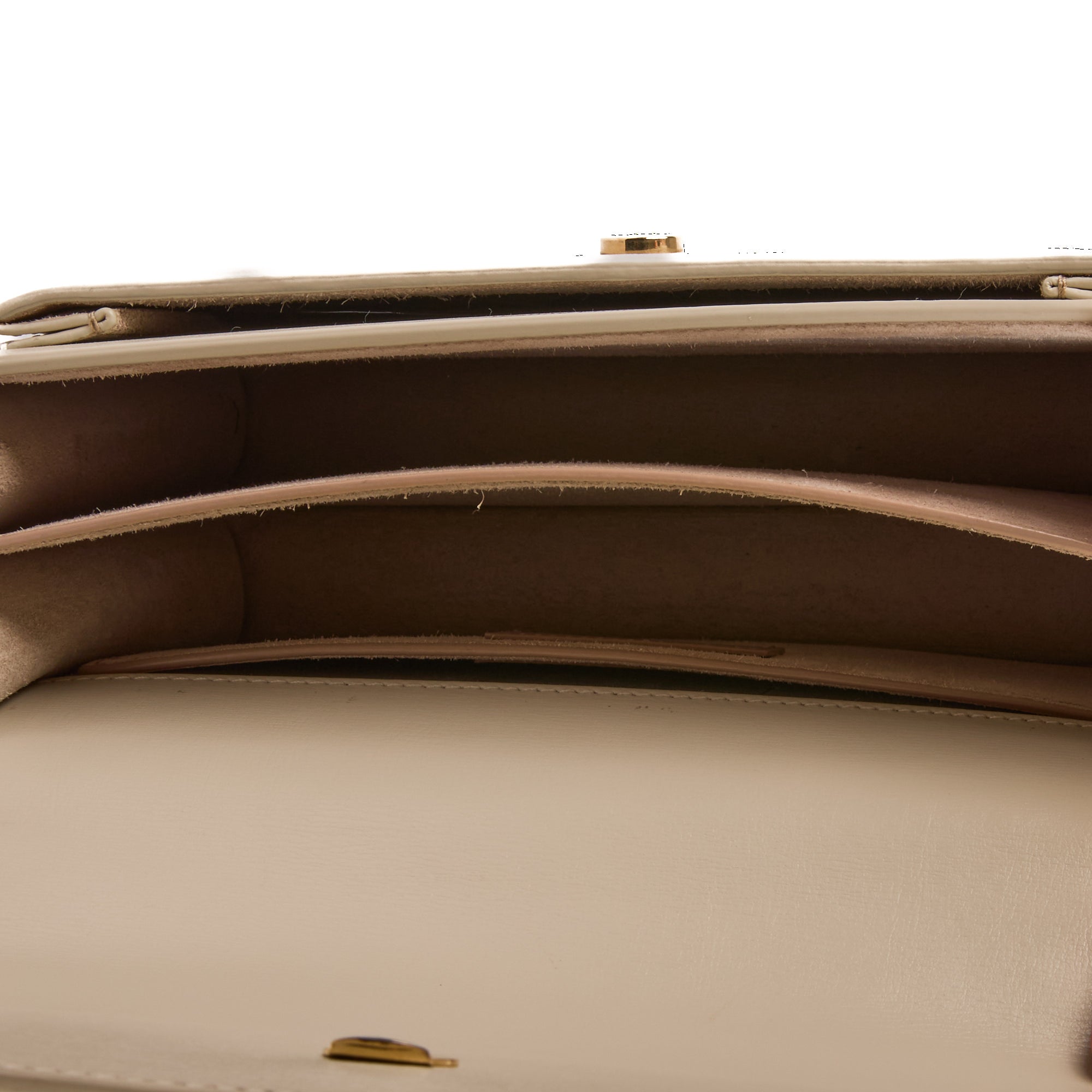 SAINT LAURENT - Sac bandoulière Sunset cuir écru - Handbag