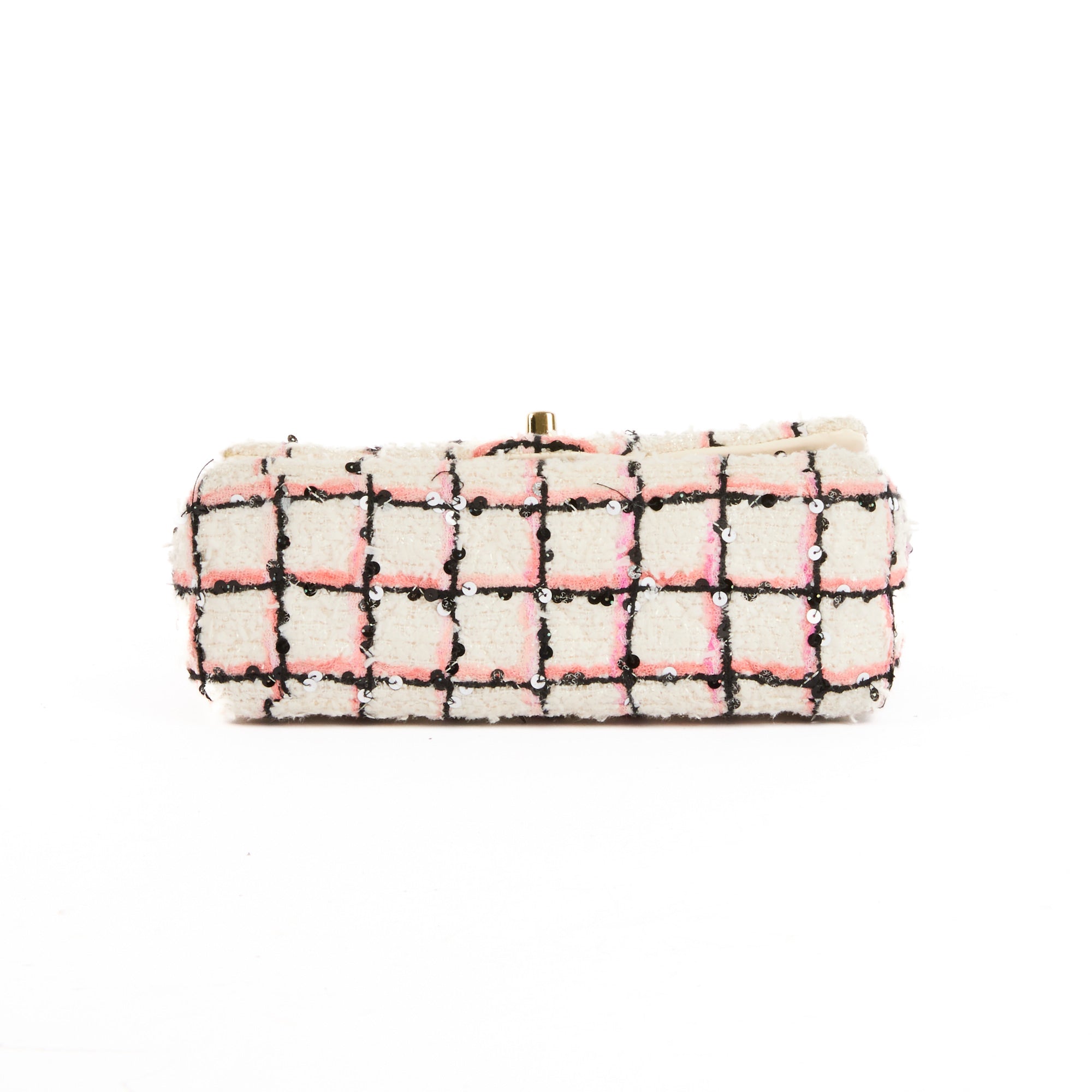 CHANEL - Sac bandoulière Mini Timeless tweed & sequins tricolore - Handbag