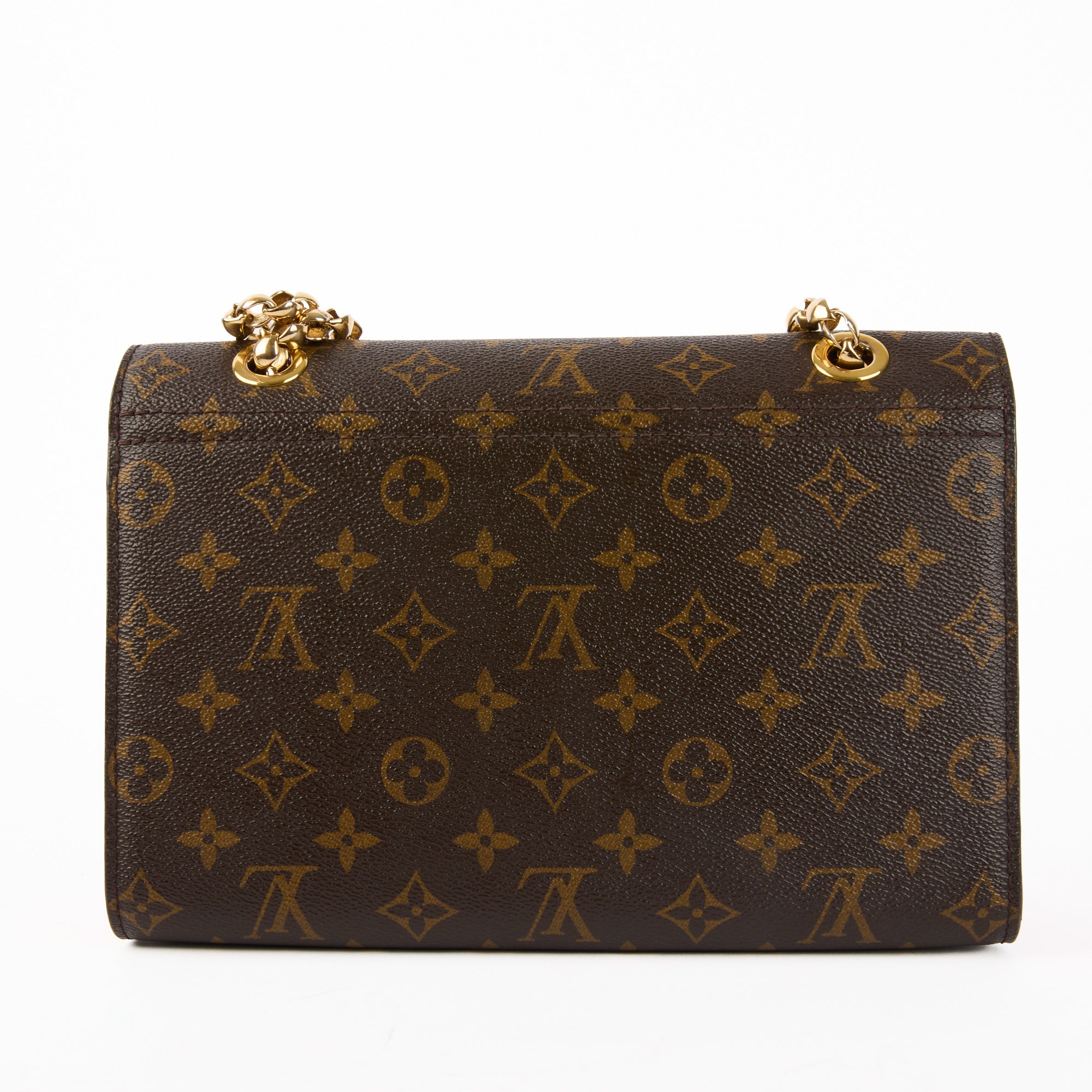 LOUIS VUITTON - Victoire shoulder bag Monogram canvas red leather - Handbag