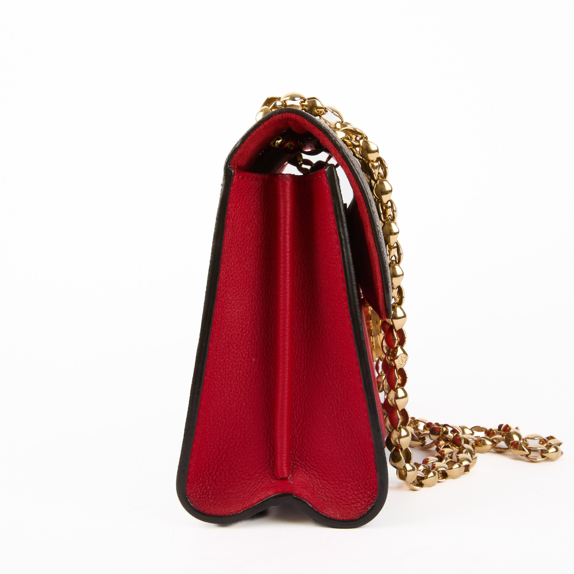 LOUIS VUITTON - Victoire shoulder bag Monogram canvas red leather - Handbag