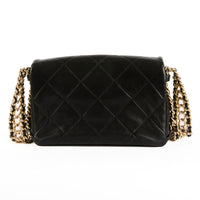 CHANEL - Sac bandoulière Chain around Timeless cuir noir - Handbag
