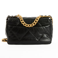 CHANEL - Sac bandoulière 19 Small cuir noir - Handbag