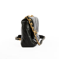 CHANEL - Sac bandoulière 19 Small cuir noir - Handbag