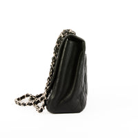 CHANEL - Jumbo Classic Single Flap Bag in Black Caviar Leather - Handbag