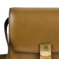 CELINE - Classic Box small shoulder bag in brown leather - Handbag
