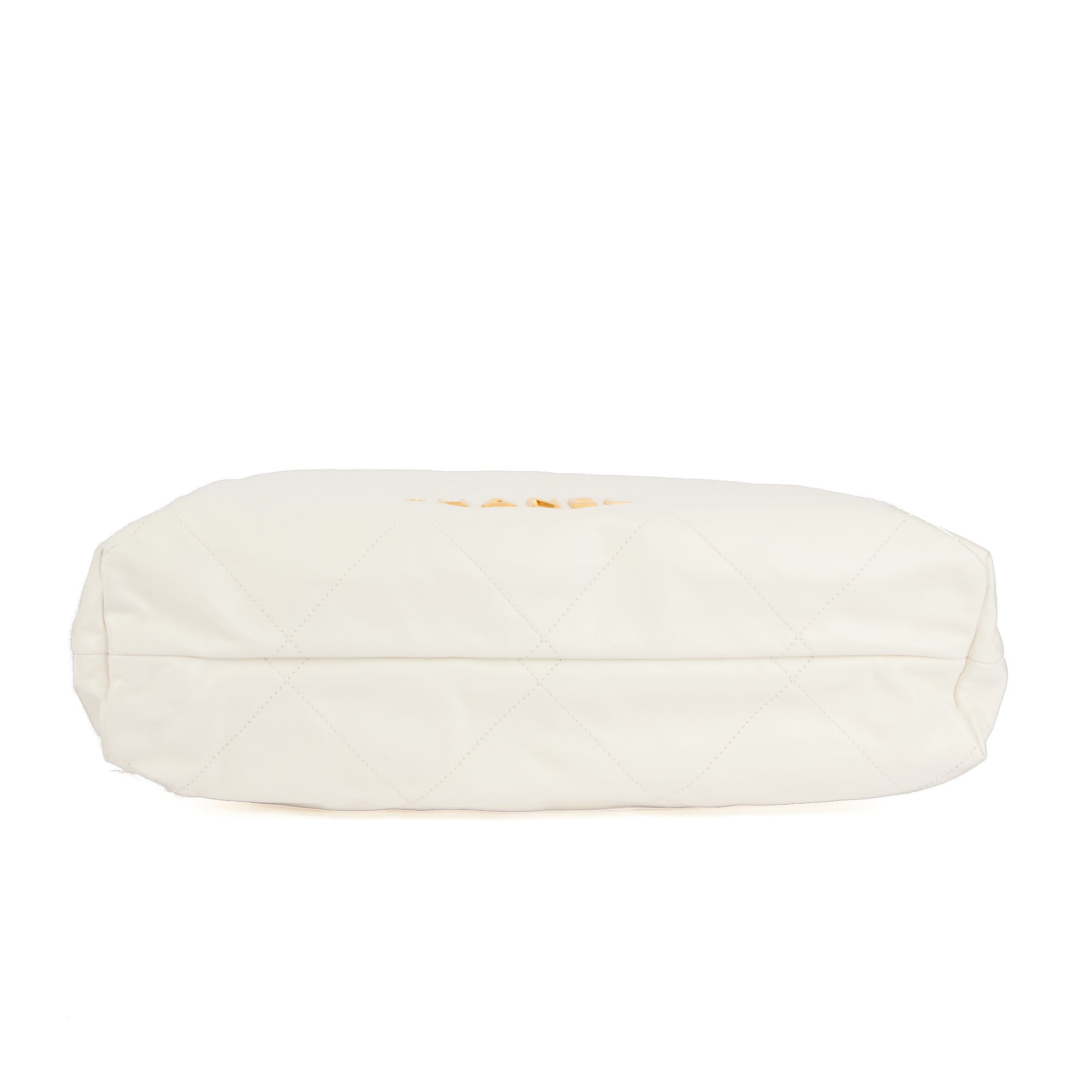 CHANEL - Sac bandoulière Chanel 22 Large cuir blanc  - Handbag