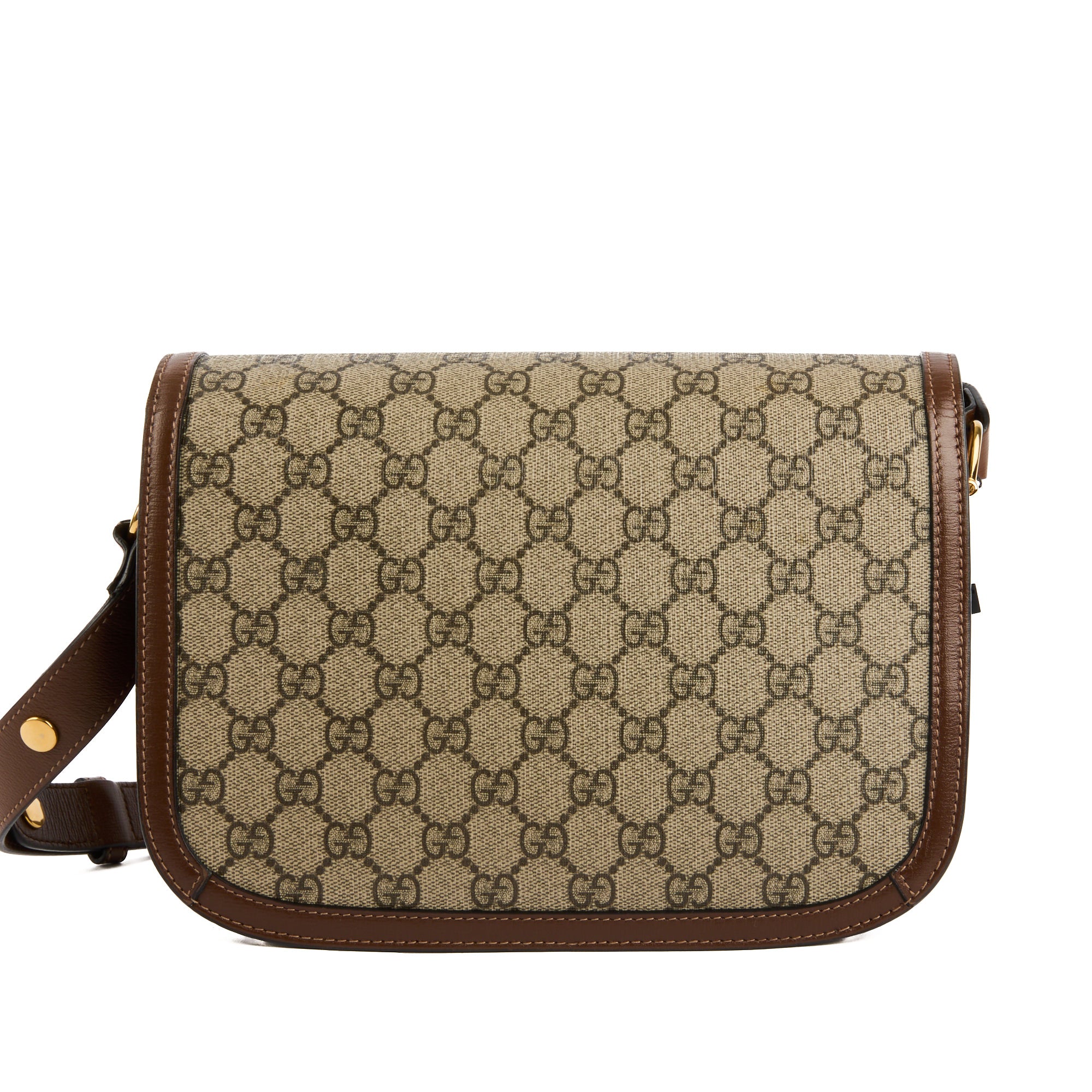 GUCCI - Sac bandoulière Horsebit 1955 toile GG Guccissima marron - Handbag