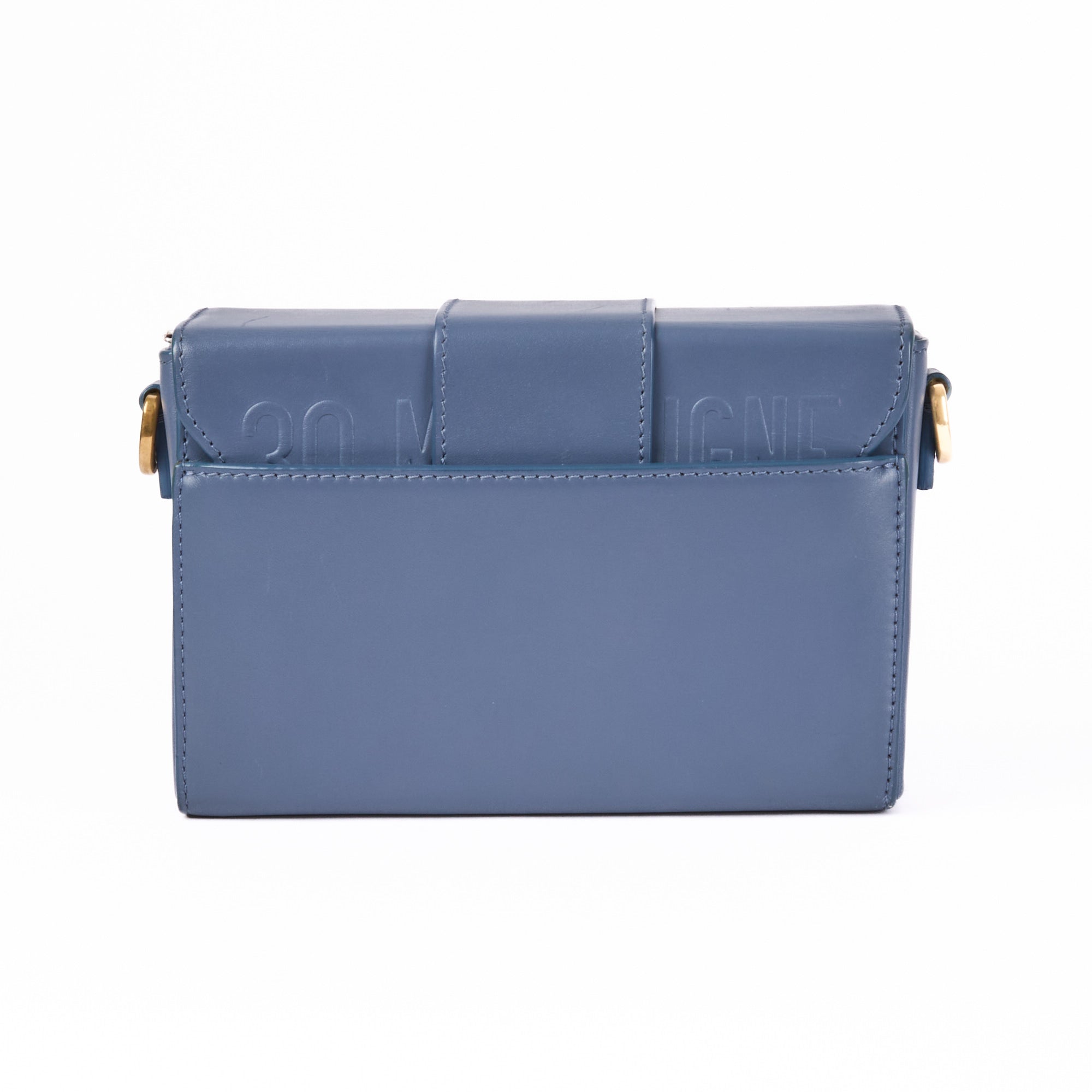 DIOR - Montaigne 30 Box blue leather handbag