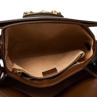 GUCCI - Sac bandoulière Horsebit 1955 toile GG Guccissima marron - Handbag