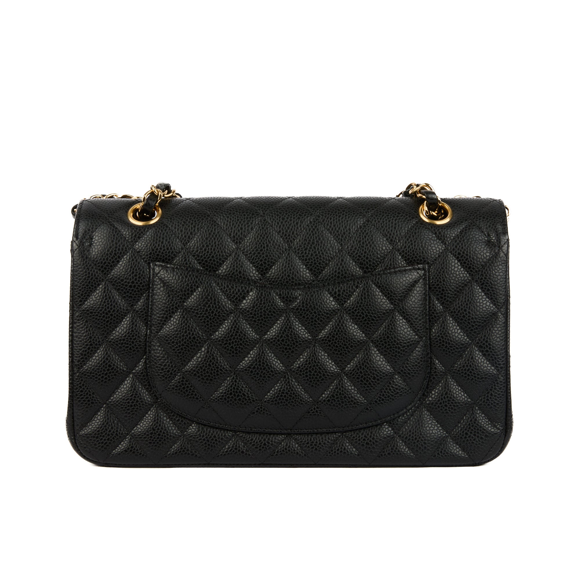 CHANEL - Sac bandoulière Timeless Classique 11.12 cuir caviar noir - Hand bag