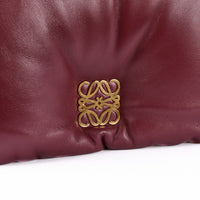 LOEWE - Goya Puffer shoulder bag in burgundy leather - Handbag