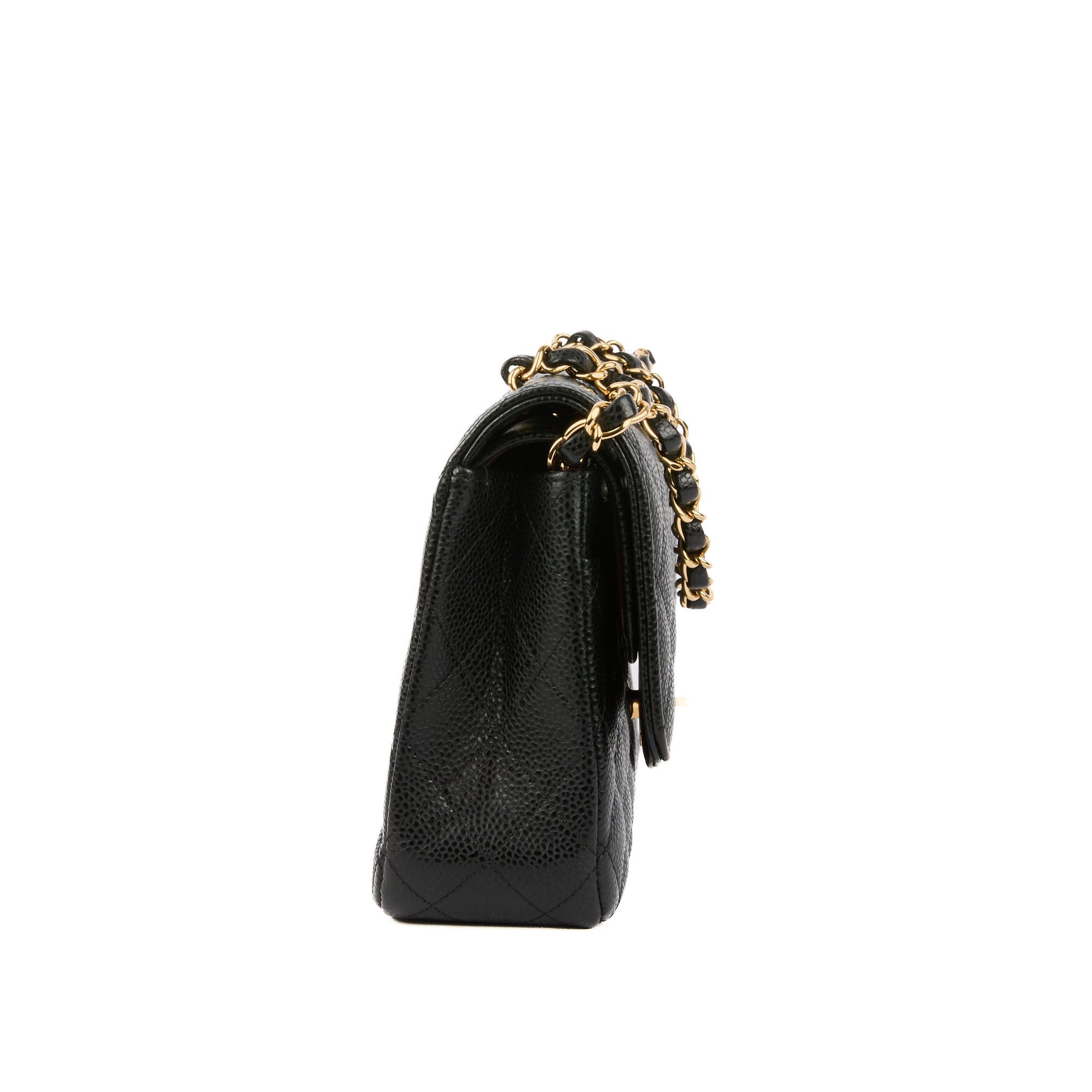 CHANEL - Sac bandoulière Timeless Classique 11.12 cuir caviar noir - Hand bag