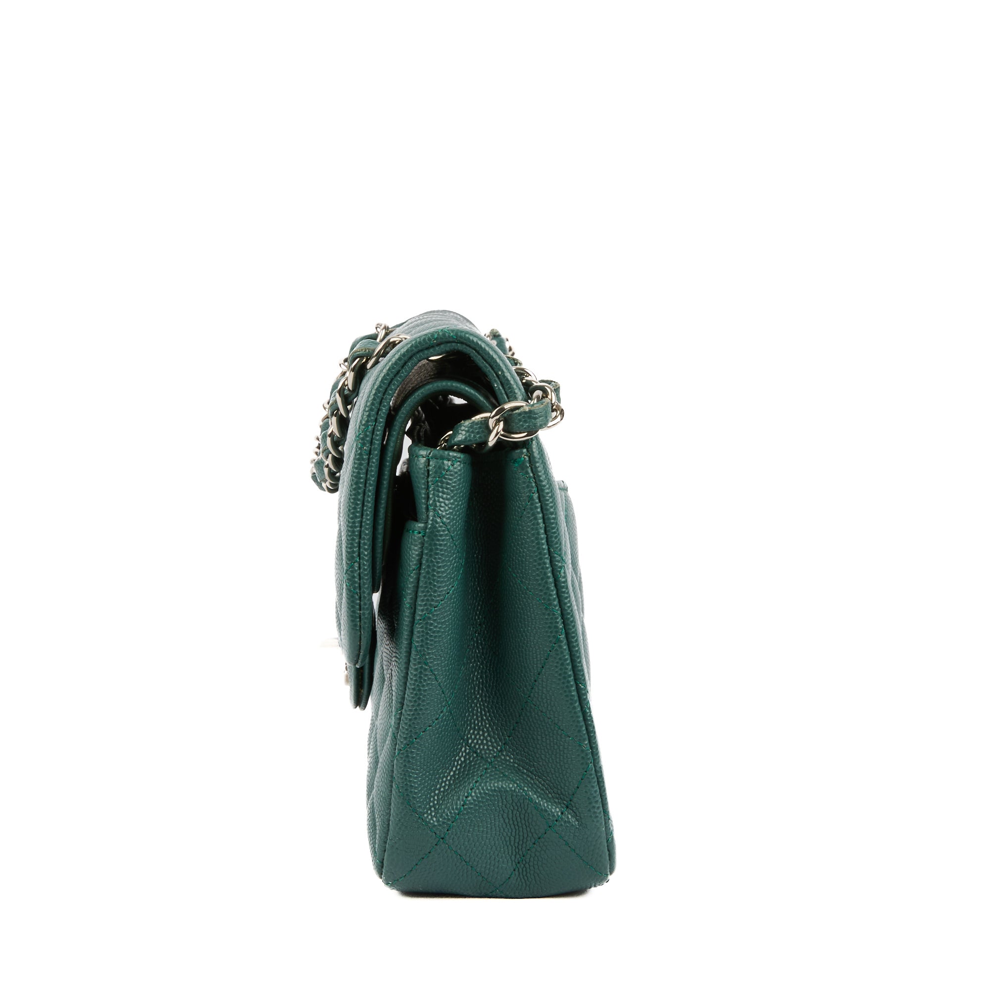 CHANEL - Small Classique Timeless shoulder bag in blue caviar leather - Handbag