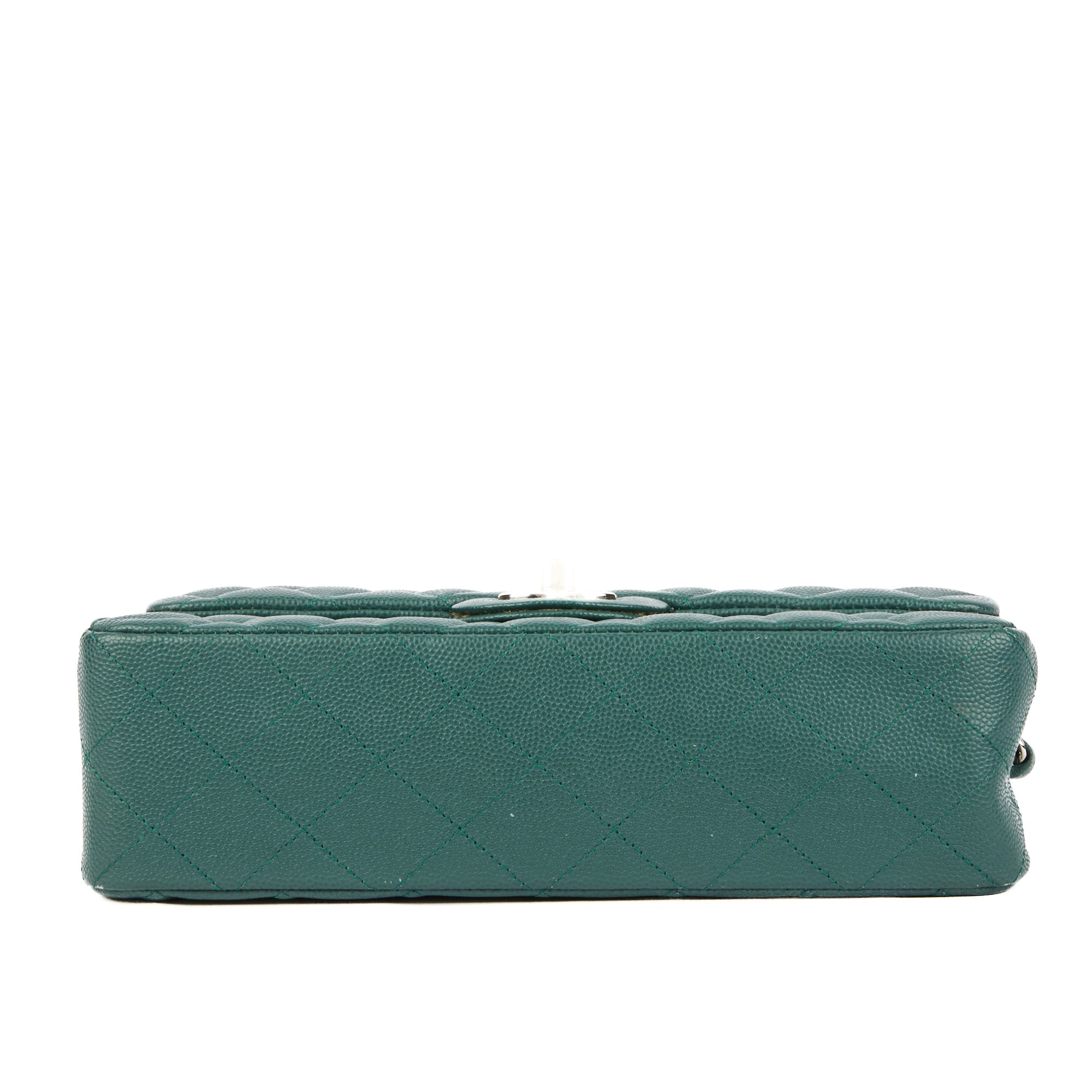 CHANEL - Small Classique Timeless shoulder bag in blue caviar leather - Handbag
