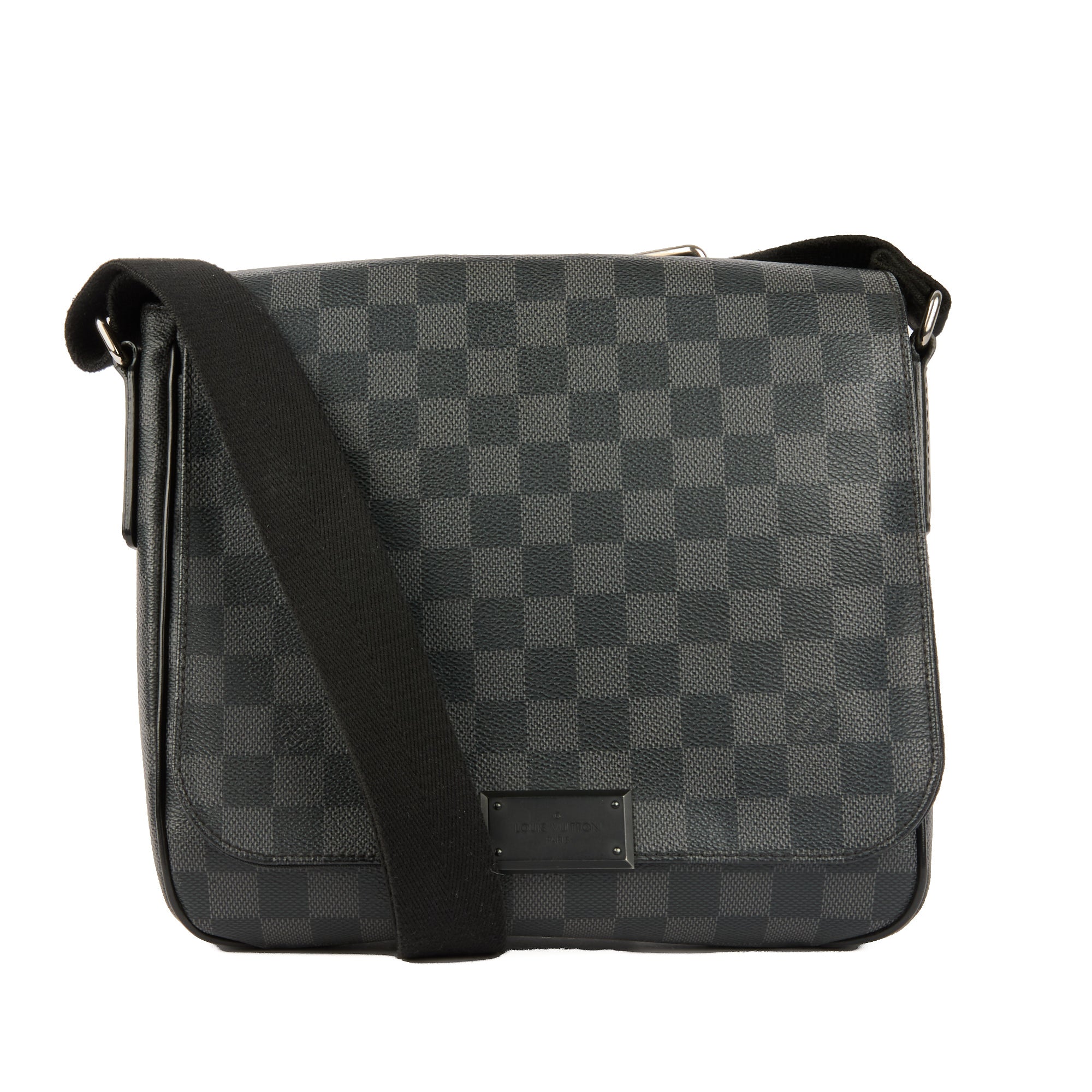 LOUIS VUITTON - Sac bandoulière District PM Toile Damier Graphite - Shoulder Bag