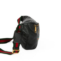 GUCCI - Sac à main banane ceinture Logo GG bande web cuir noir - Belt Handbag