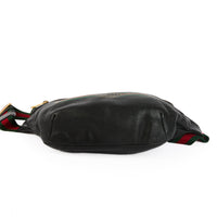 GUCCI - Sac à main banane ceinture Logo GG bande web cuir noir - Belt Handbag