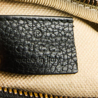 GUCCI - Sac à main banane ceinture Logo GG bande web cuir noir - Belt Handbag