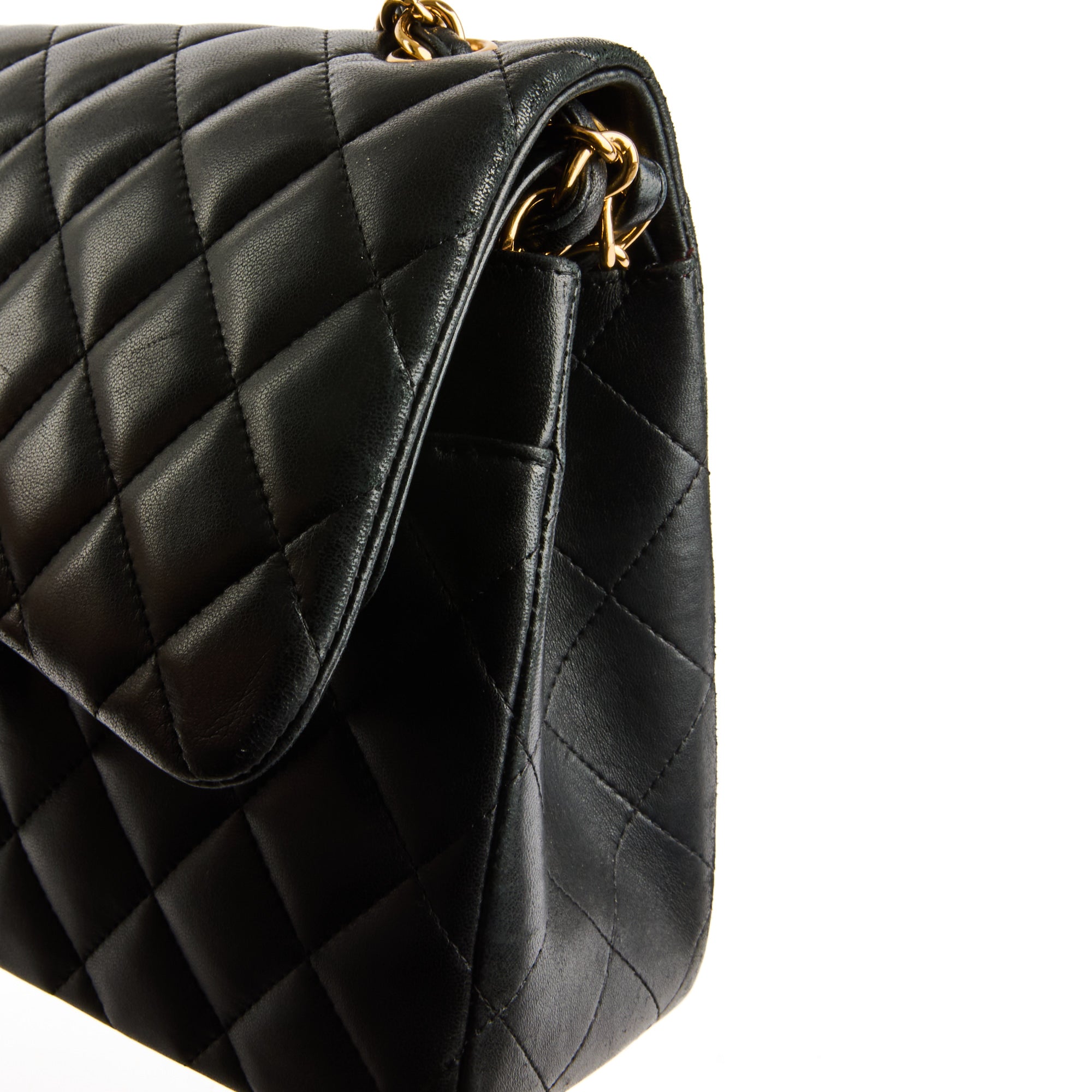 CHANEL - Sac bandoulière Jumbo Timeless classique cuir noir - Handbag