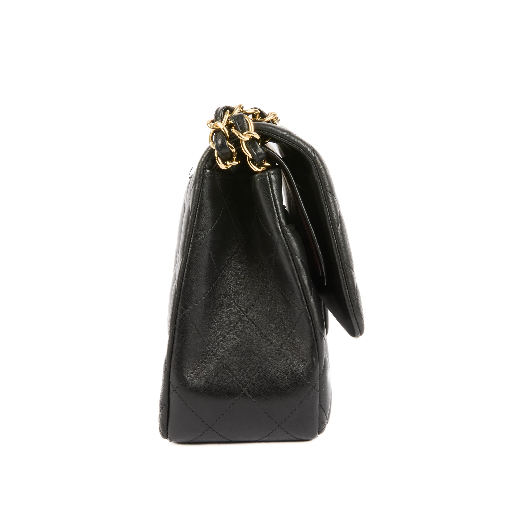 CHANEL - Sac bandoulière Jumbo Timeless classique cuir noir - Handbag