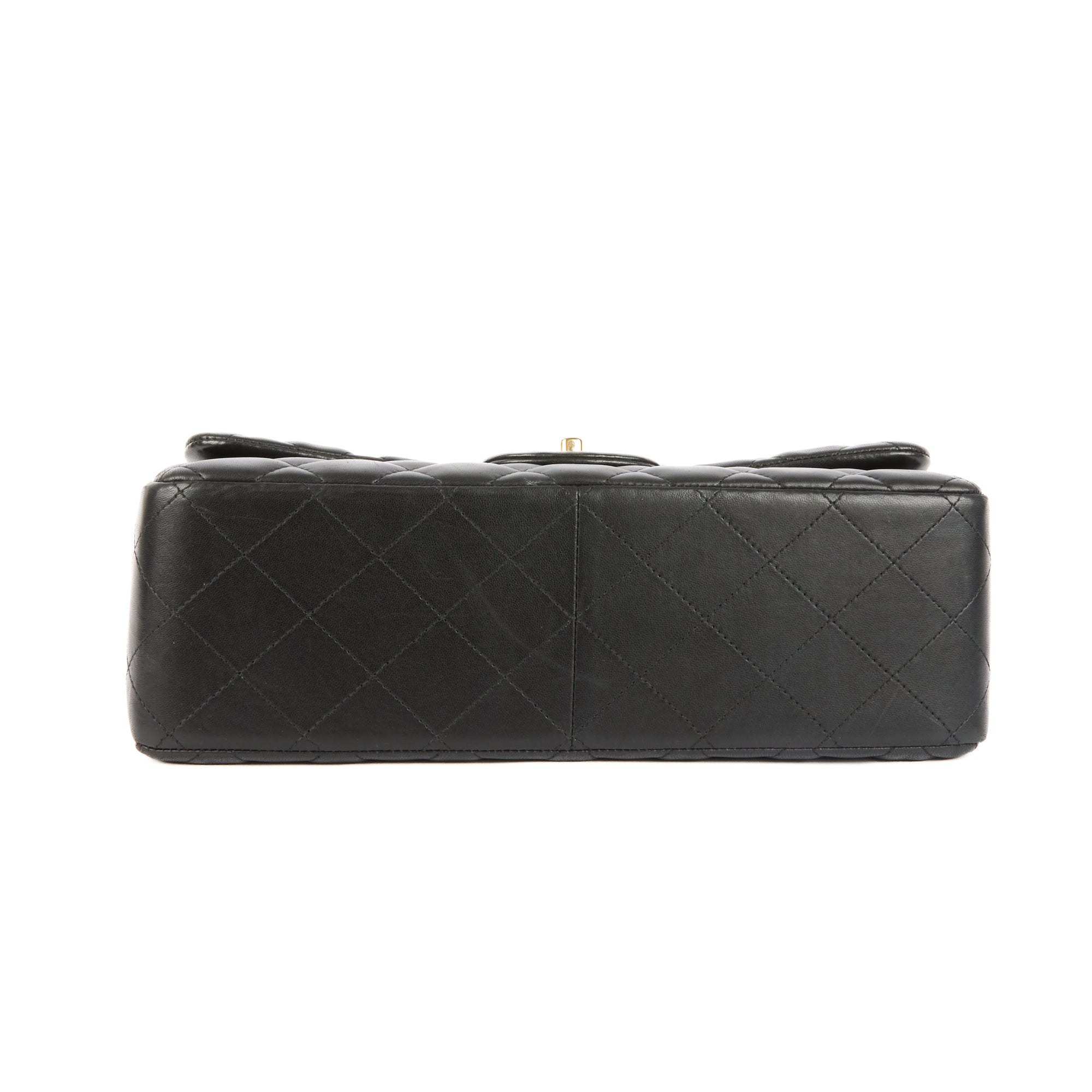 CHANEL - Sac bandoulière Jumbo Timeless classique cuir noir - Handbag